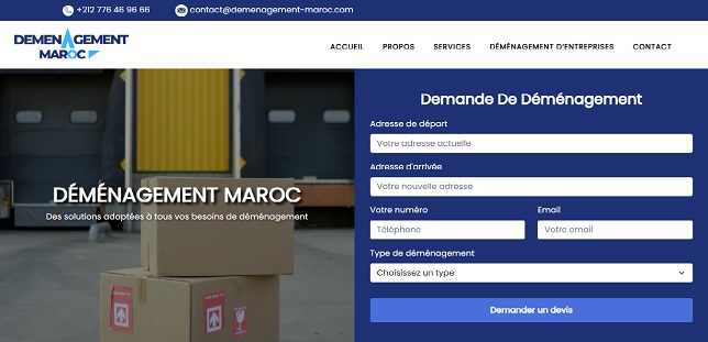 creation site web maroc 